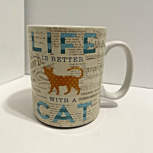 Life is Better With A Cat Mug 16 Oz Coffee Tea 16oz Chasing Baxter 2015